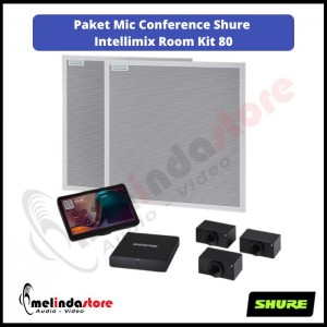 Paket Video Conference Shure Intellimix Room Kit | Intellimix Room Kit - 80 For Large Room With Multi Cameras